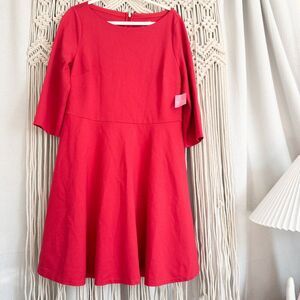 Kate Spade New Boat Neck Dark Watermelon Dress XL NWT